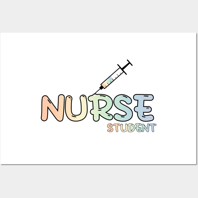 Nurse Student Rainbow Wall Art by MedicineIsHard